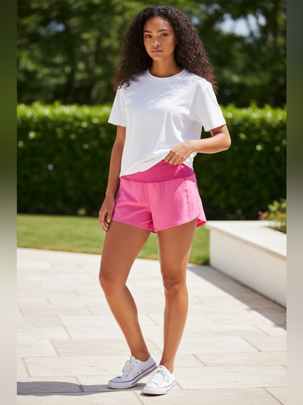Lululemon Athletica Bright Pink Shorts